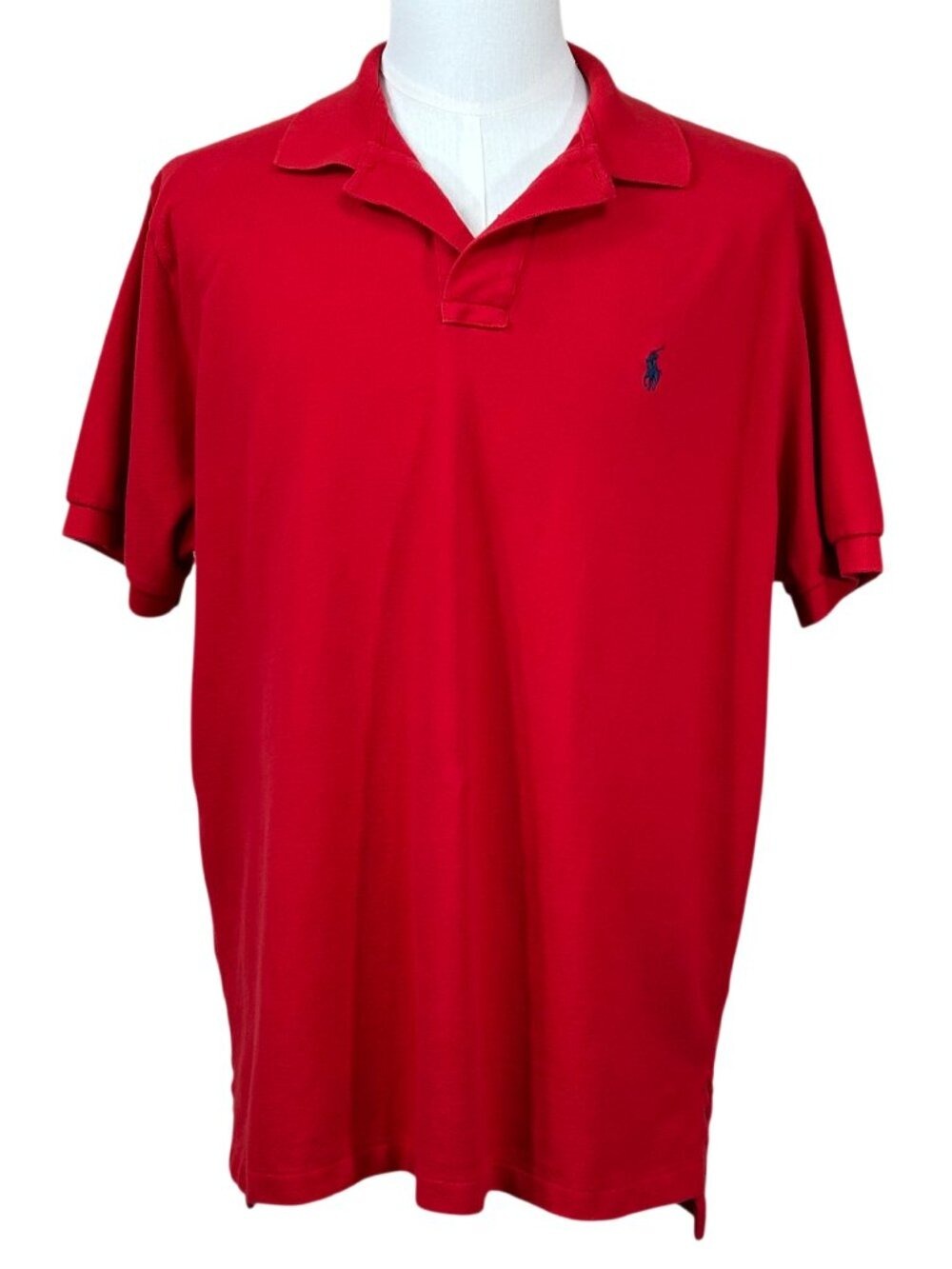 Polo Ralph Lauren Red Classic Fit Short Sleeve Cotton Polo Shirt Size XL